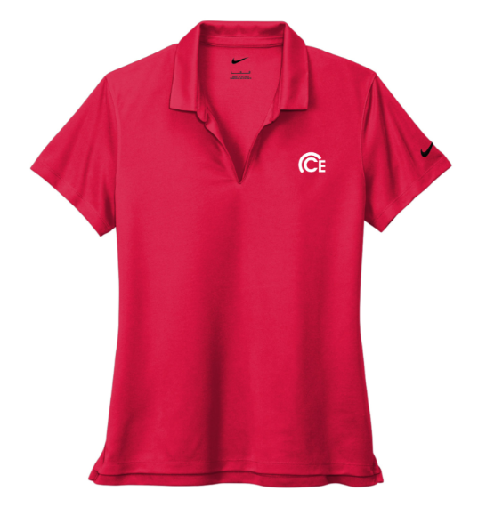 Nike Ladies Dri-FIT Micro Pique 2.0 Polo, Red